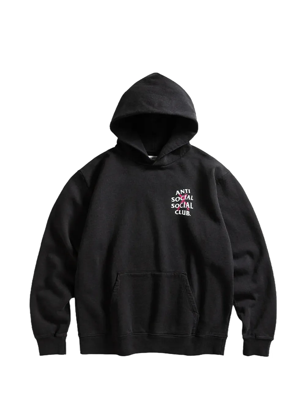 Anti Social Social Club Cancelled logo-print hoodie - Nero