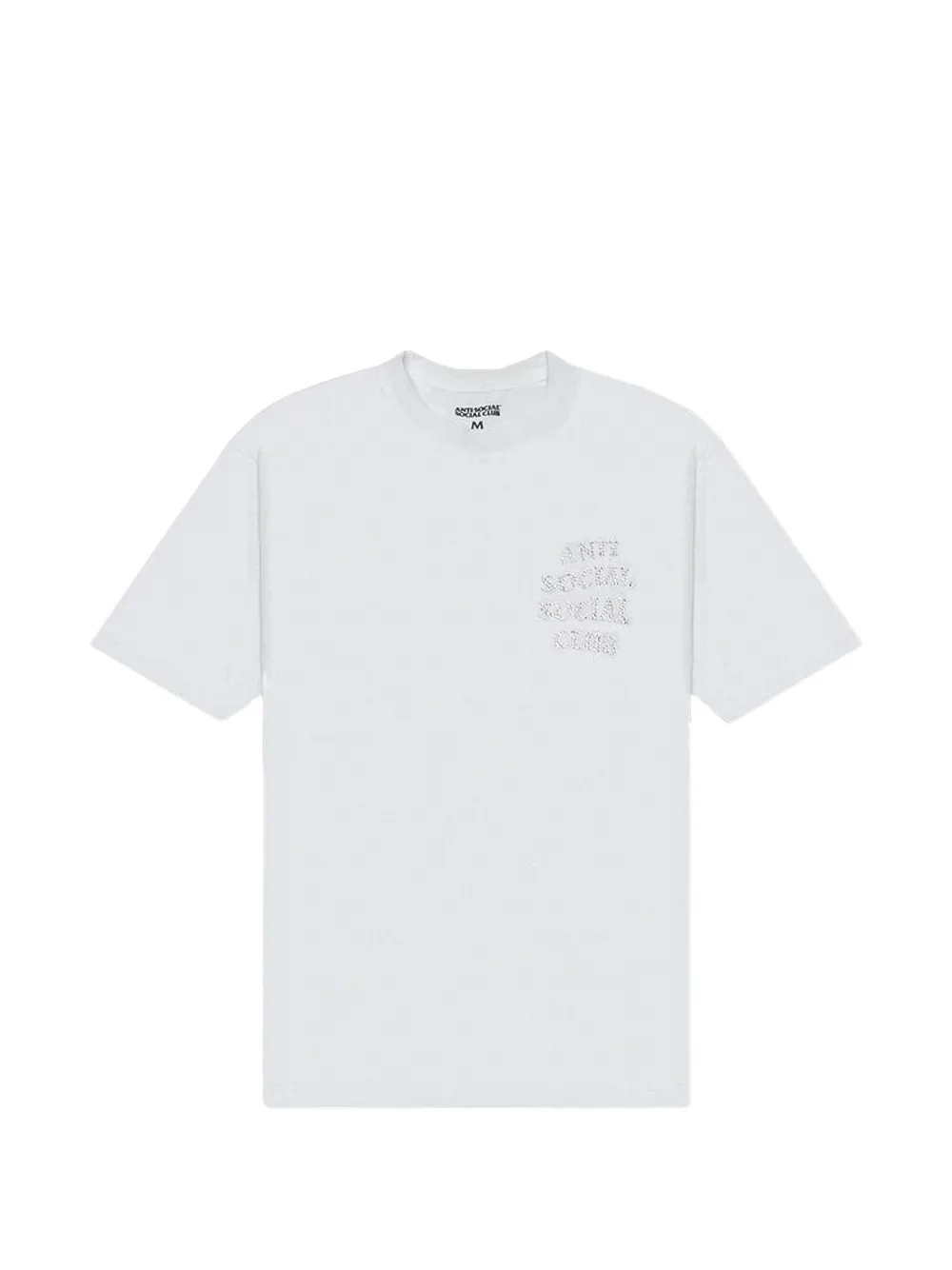 Anti Social Club rhinestone-embellished T-shirt Wit
