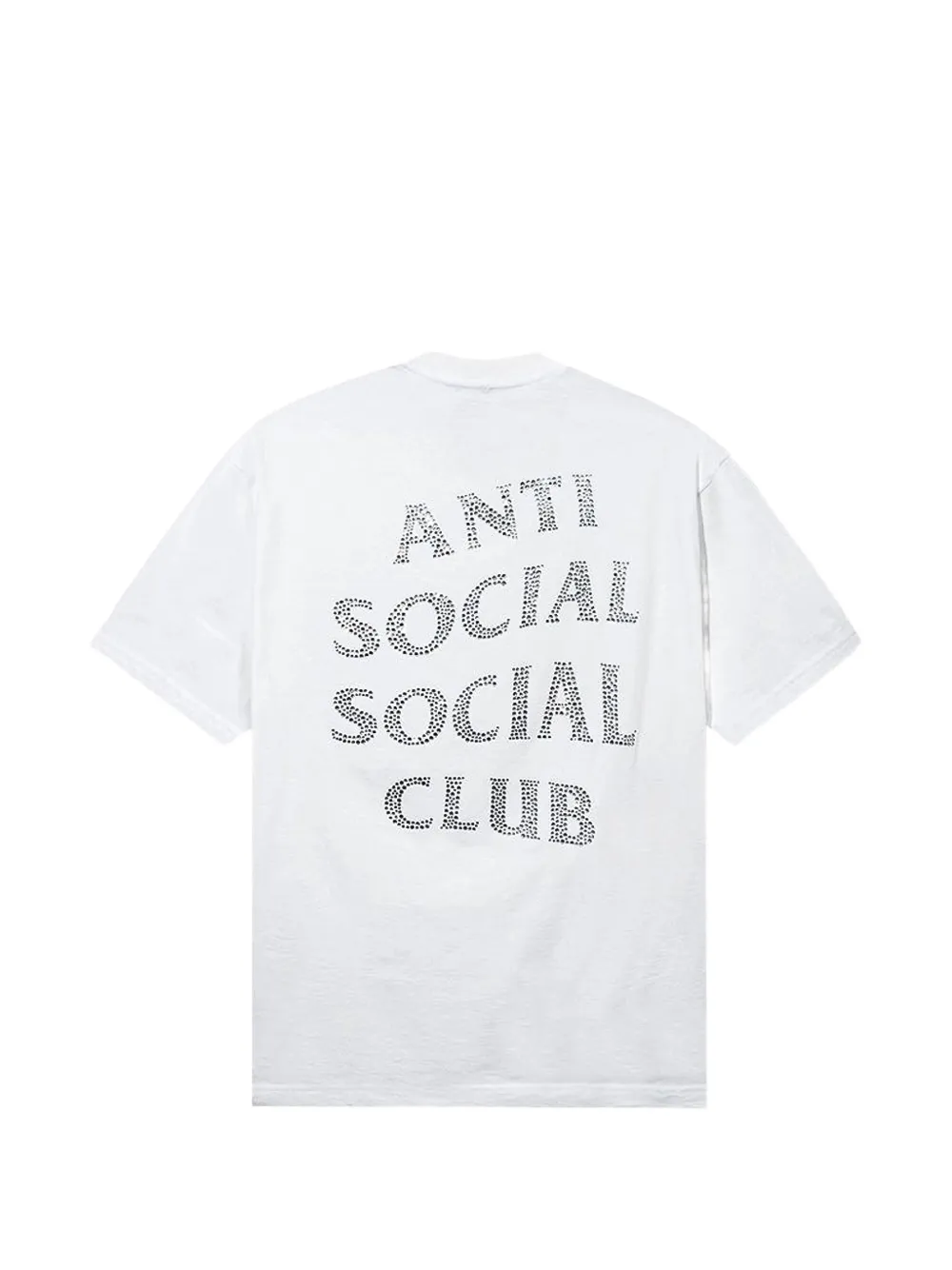 Anti Social Club rhinestone-embellished T-shirt Wit