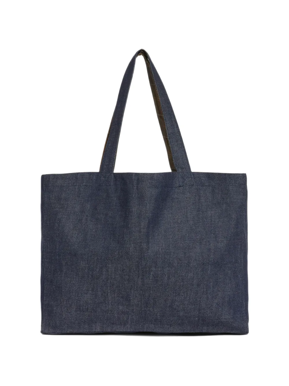 Barbour x A.P.C logo-print reversible shoulder bag Blauw