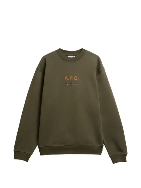 Barbour  x A.P.C logo-print cotton sweater