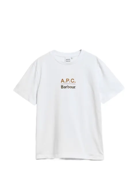 Barbour x A.P.C. logo-print cotton T-shirt