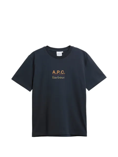 Barbour x A.P.C logo-print T-shirt