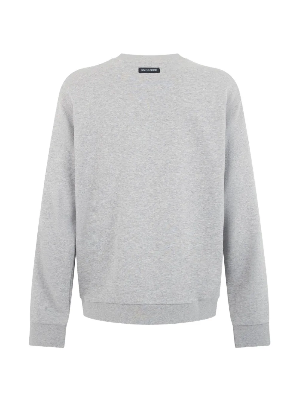 Roberto Cavalli logo-embroidered sweater Grijs