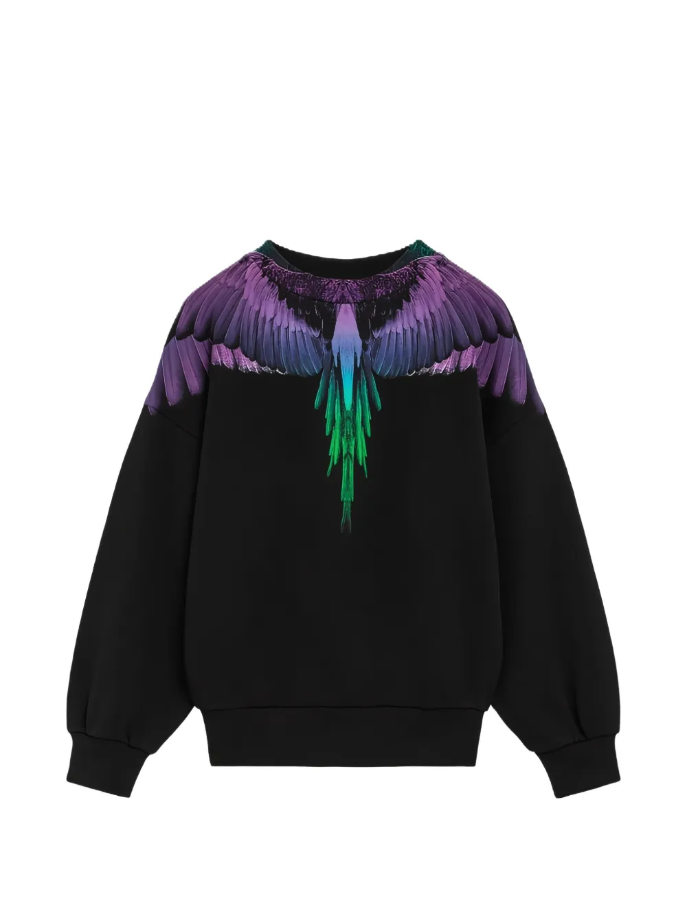 COUNTY OF MILAN KIDS Wings-print sweatshirt - Nero