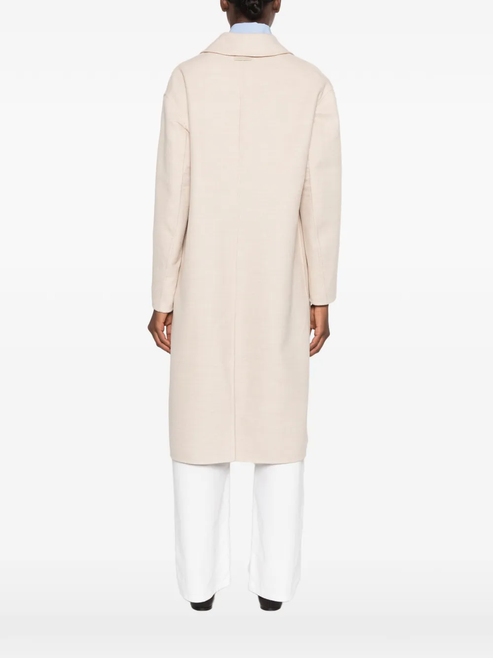 Lardini Pierre concealed-front coat Beige