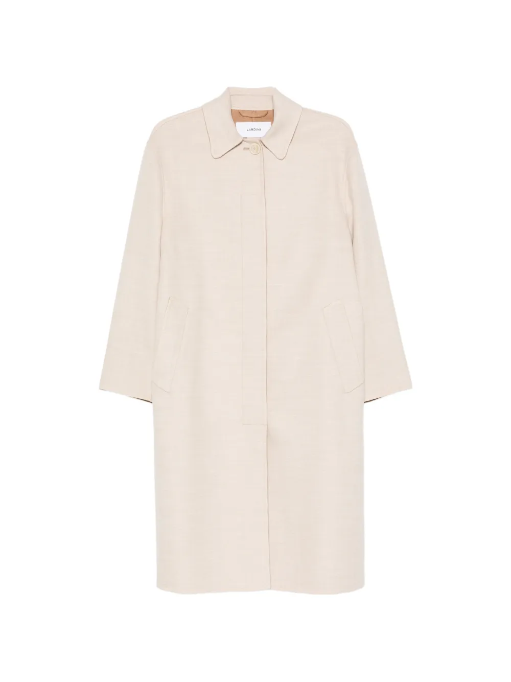 Lardini Pierre concealed-front coat - Neutrals