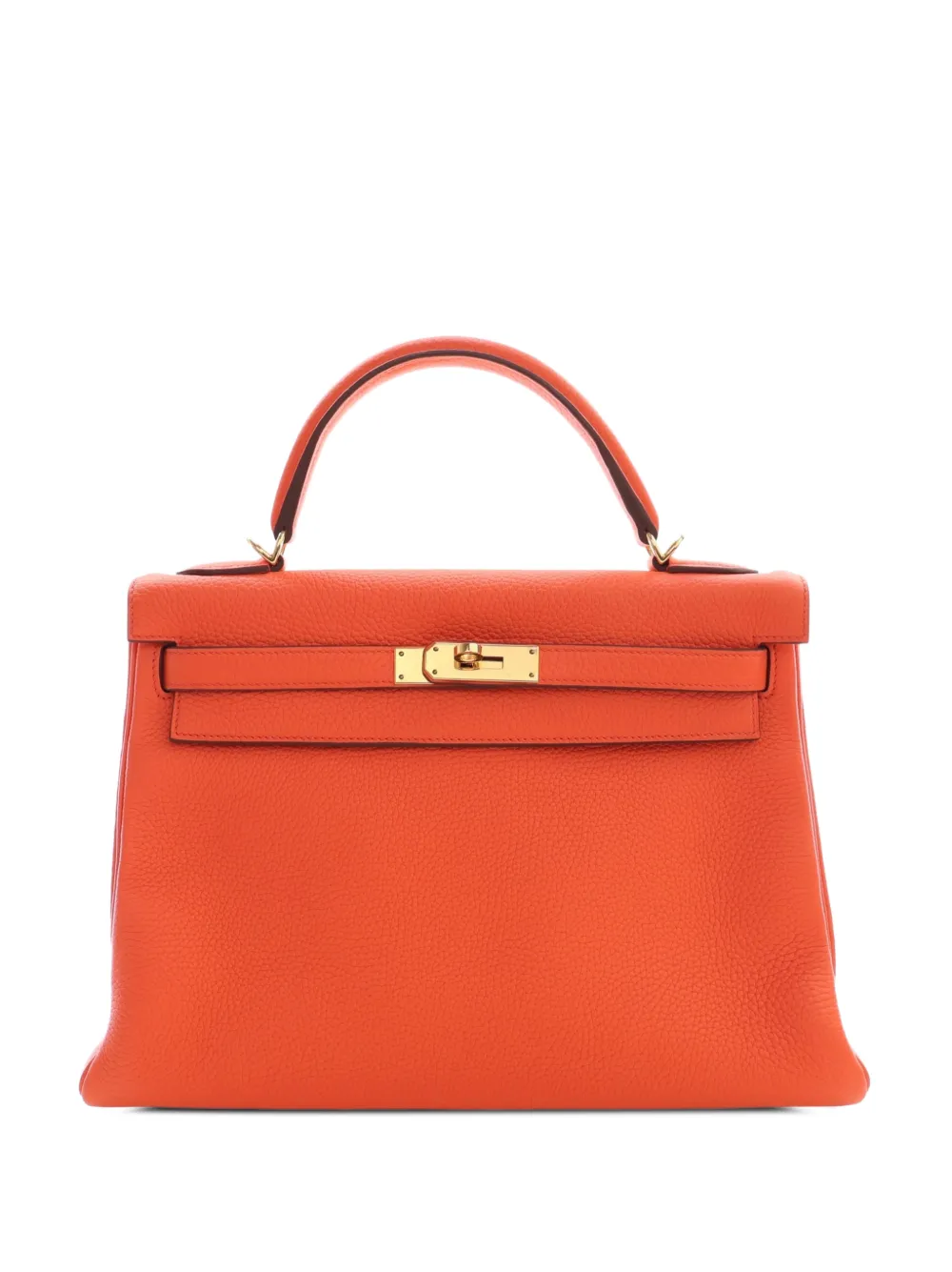 Hermès Pre-Owned 2015 Clemence Kelly II Retourne 32 satchel - Orange