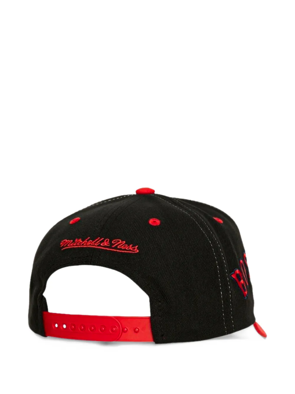 Mitchell & Ness x MLB Boston Red Sox Overbite Pro snapback cap Zwart