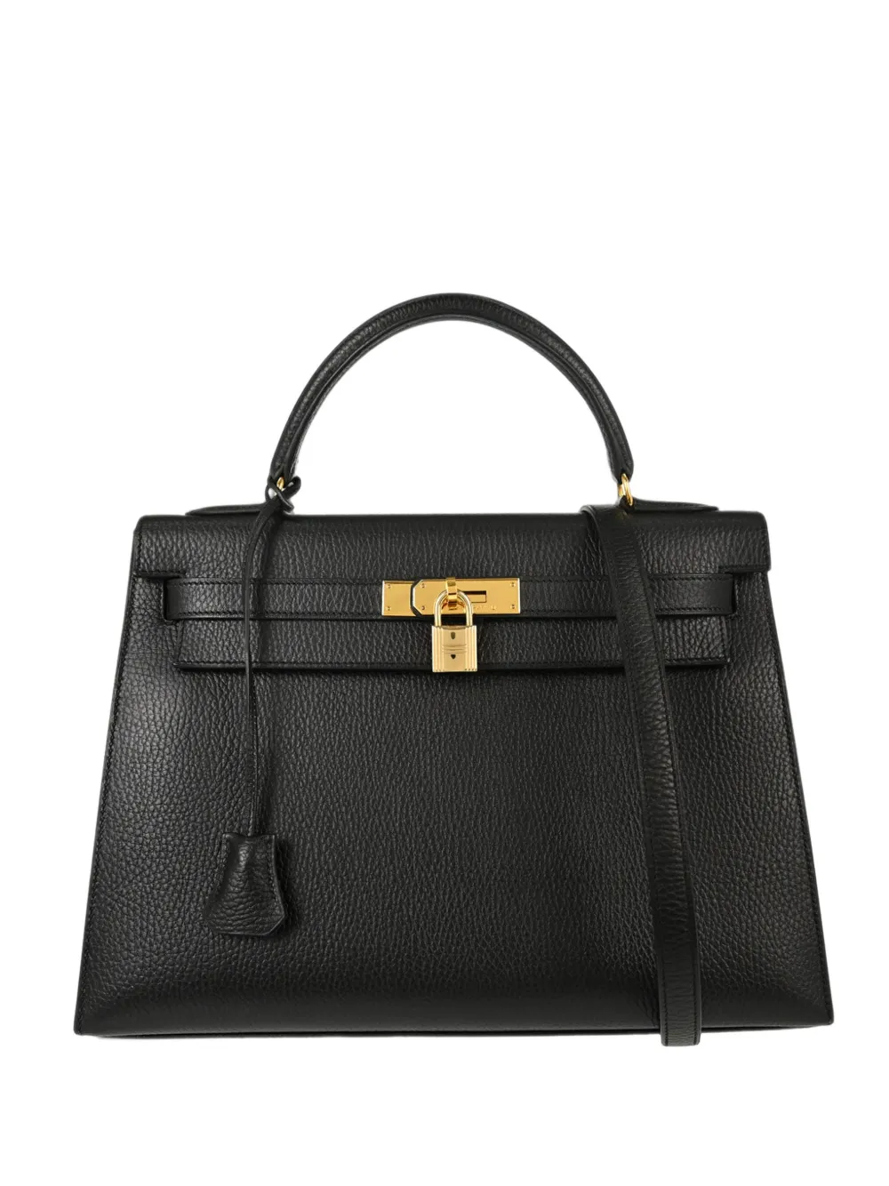 Hermès Pre-Owned 1998 Kelly 32 Ardennes Sellier shoulder bag - Schwarz