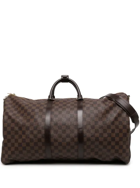 Louis Vuitton Pre-Owned 2016 Damier Ebene Keepall Bandouliere 55 travel bag