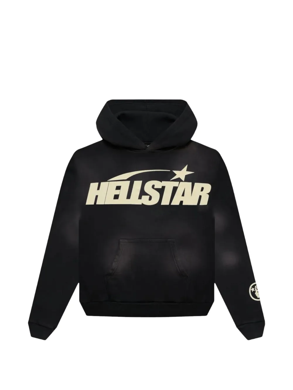 HELLSTAR logo-print hoodie - Schwarz