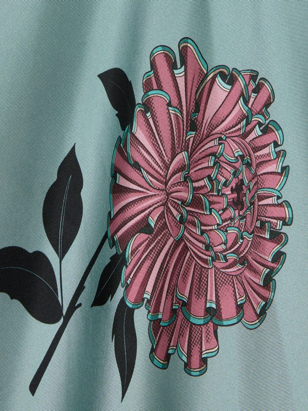 La DoubleJ Lungomare midi-rok met bloemen-print Blauw