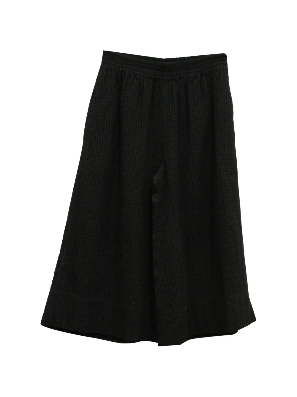 JOSEPH eyelet-embroidered culottes Zwart