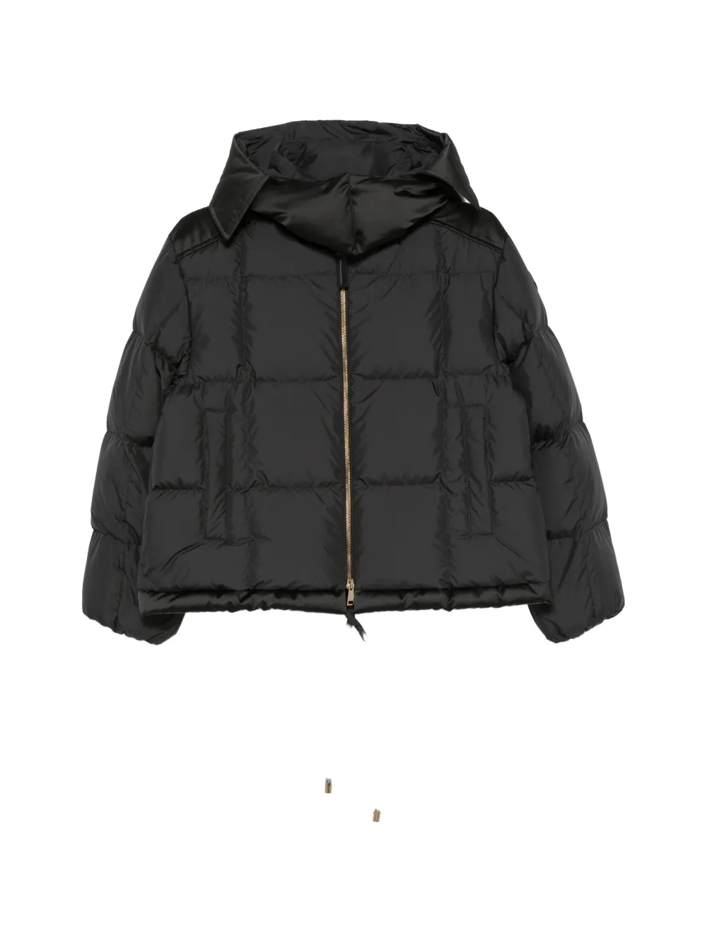 Moncler Legerete quilted hooded jacket Zwart