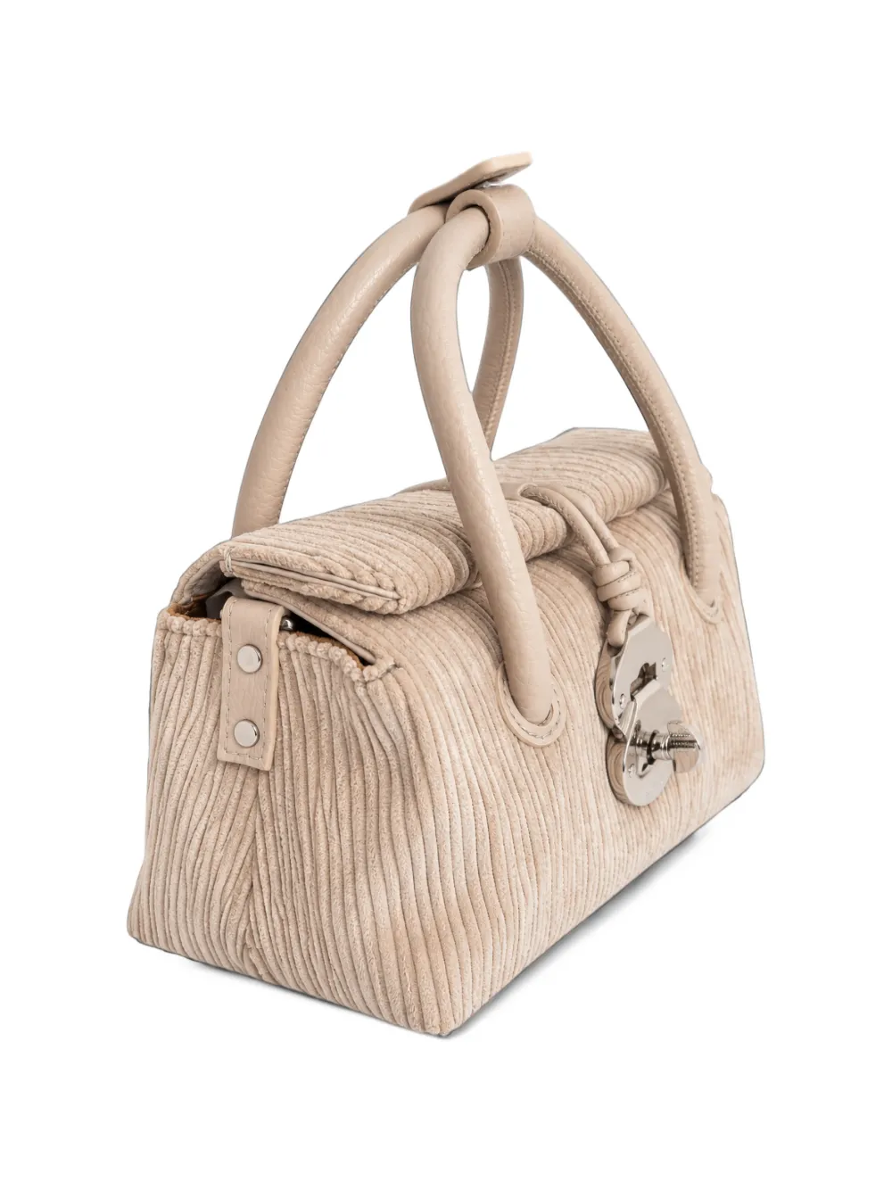 Zanellato corduroy-effect shoulder bag Beige