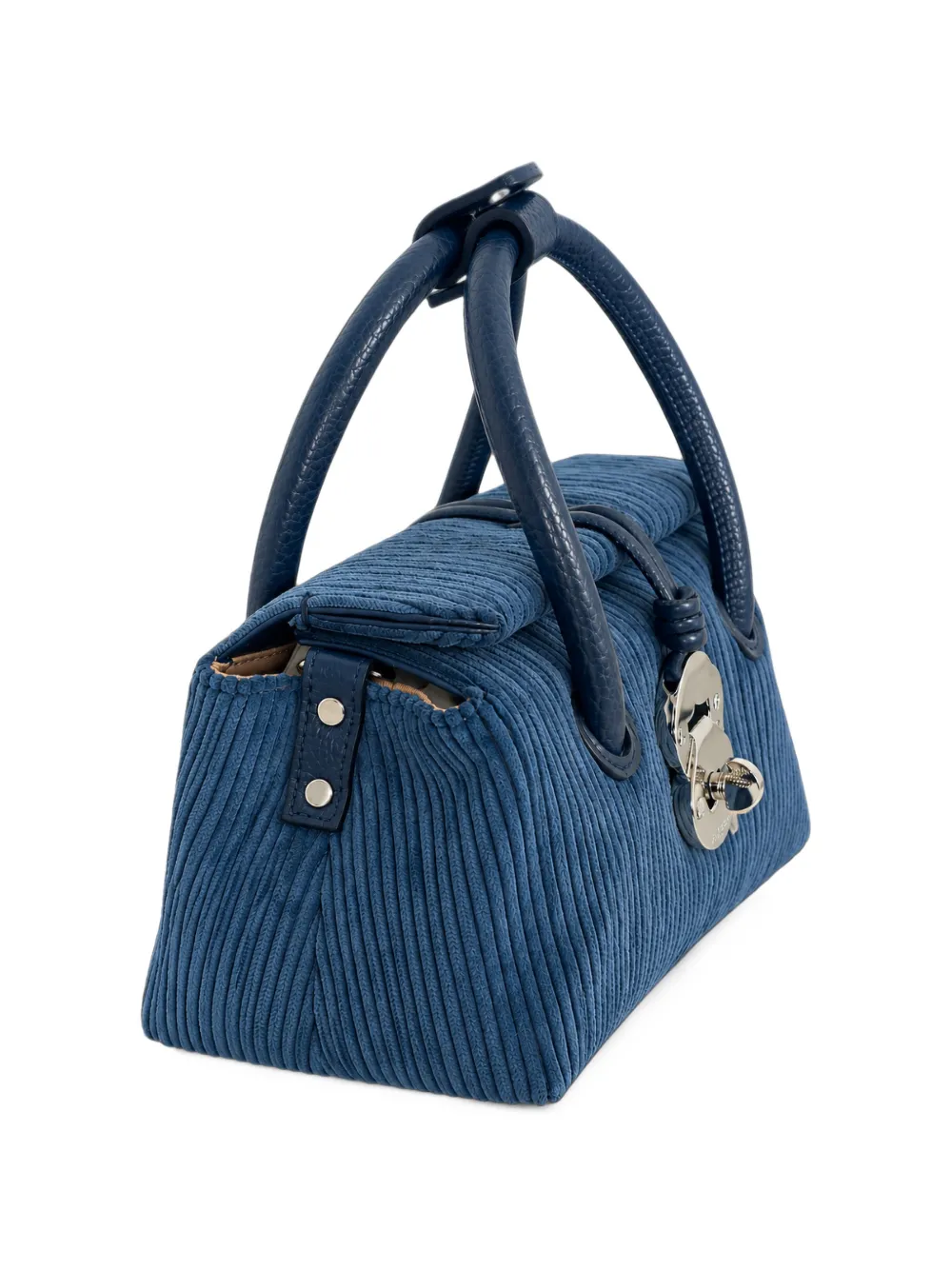 Zanellato Postina corduroy shoulder bag Blauw