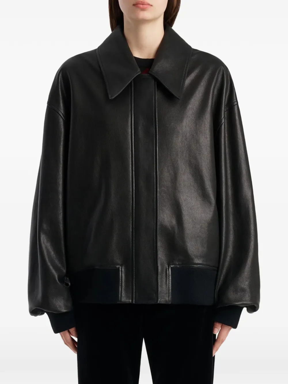 KHAITE Aimee jacket Zwart