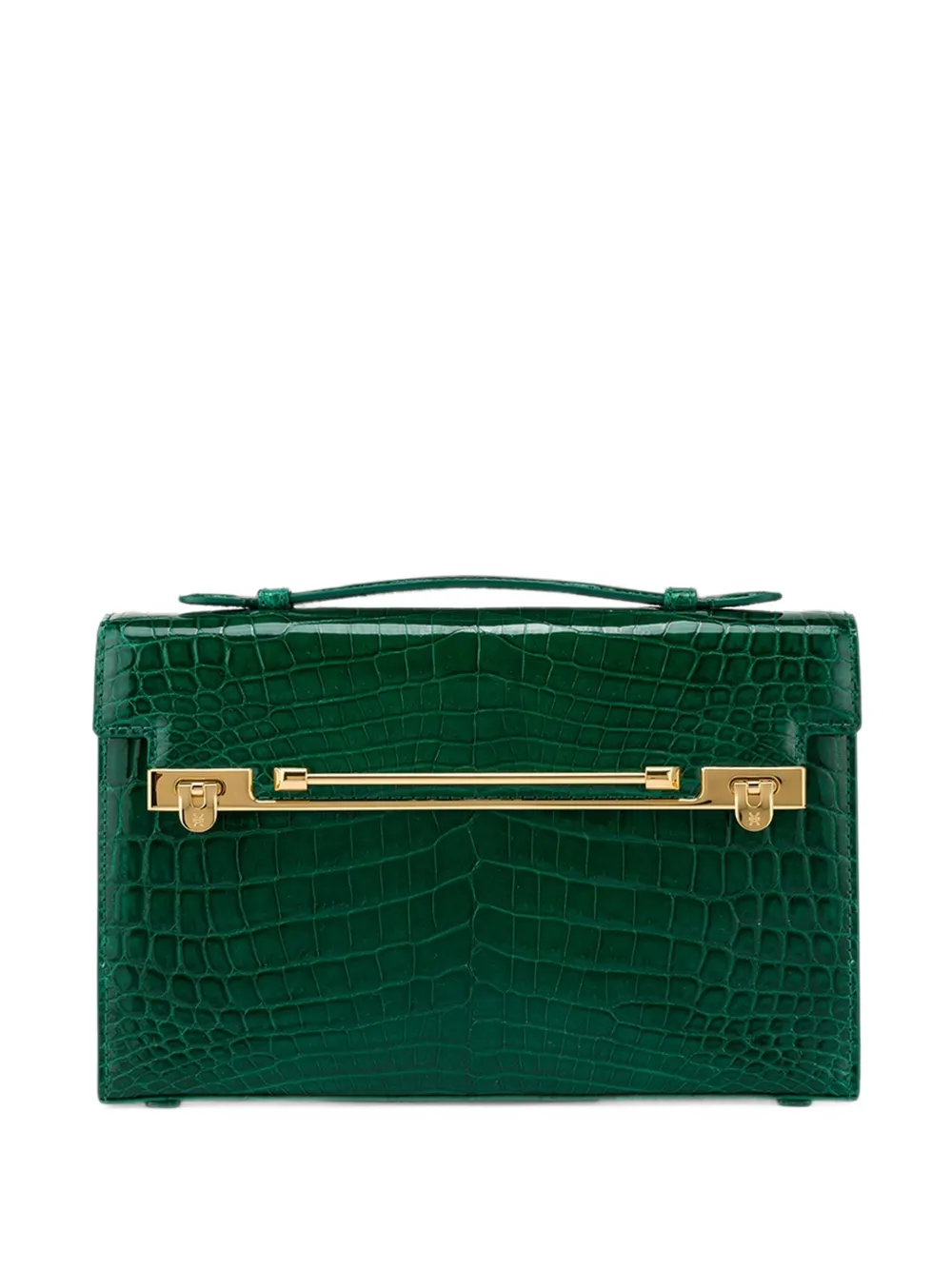 KWANPEN crocodile-effect top-handle shoulder bag - Verde