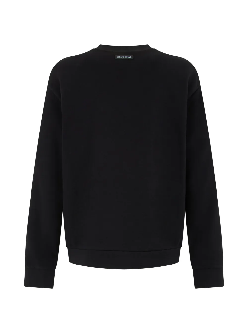 Roberto Cavalli logo-embroidered sweatshirt Zwart