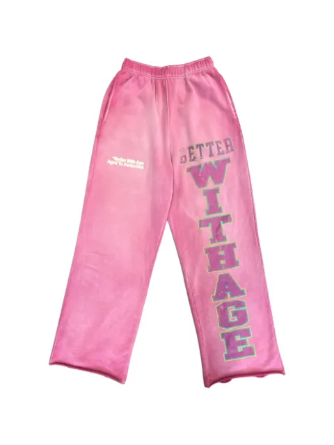 Better with Age Ponzi logo-print track pants