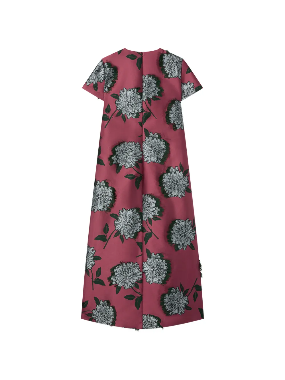 La DoubleJ Swing jurk met bloemenjacquard Roze