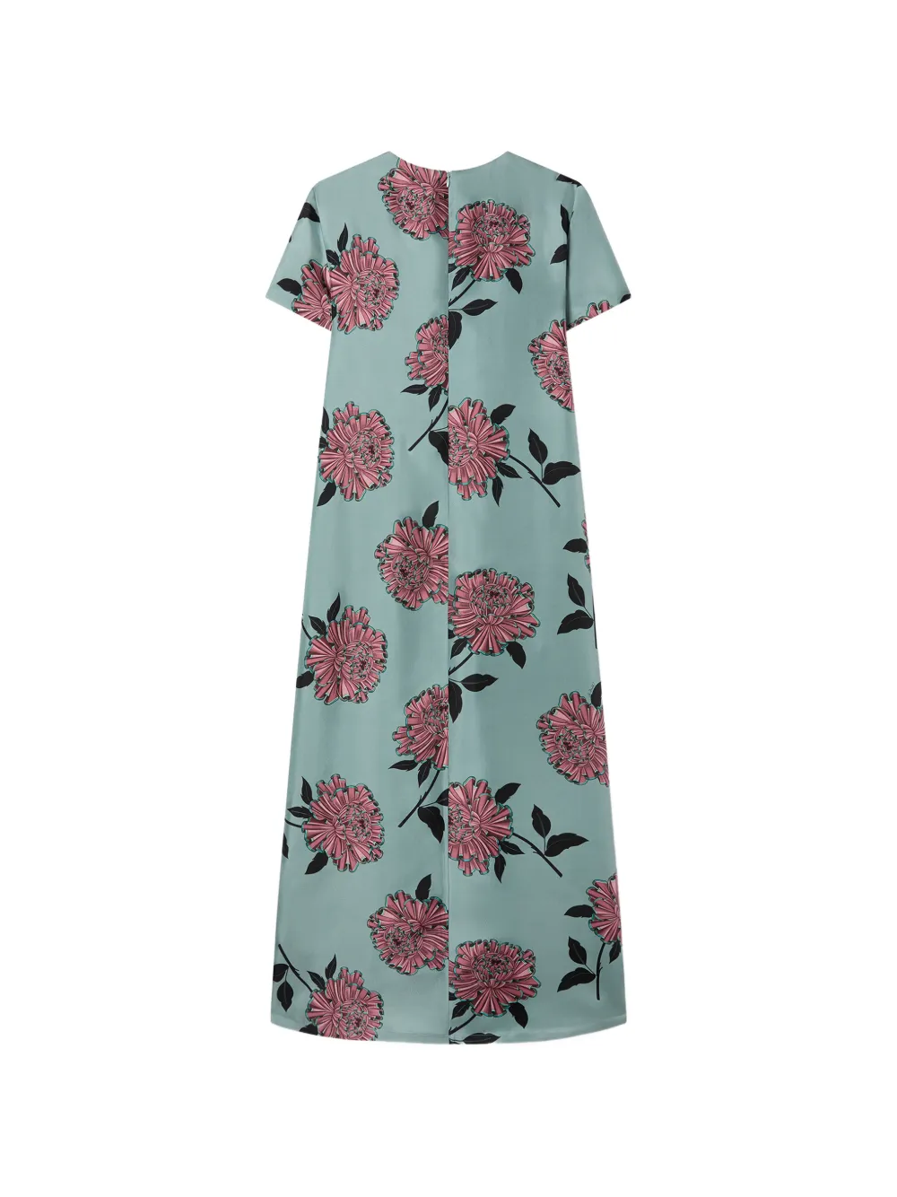 La DoubleJ Swing floral-print dress Blauw