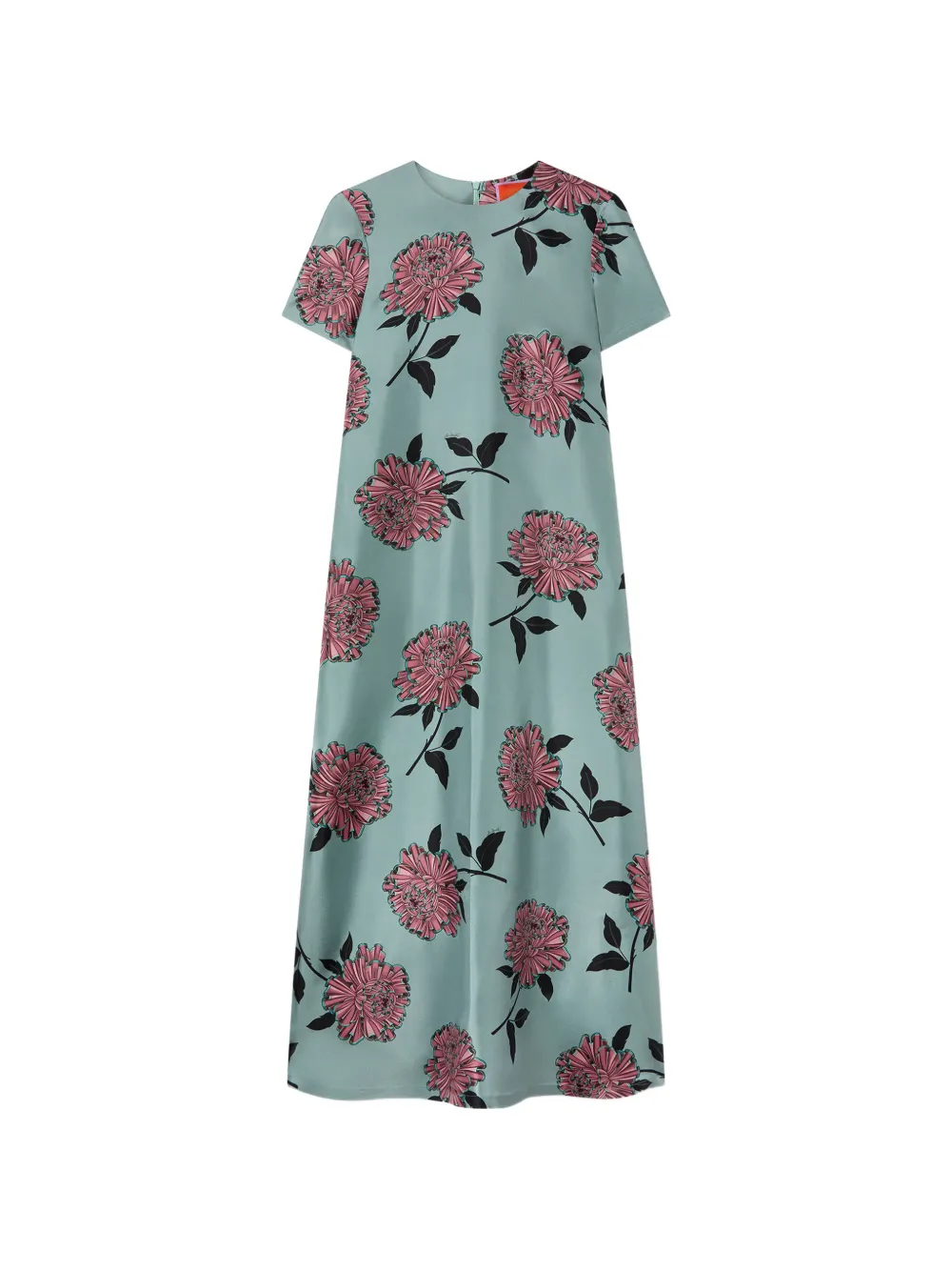 La DoubleJ Swing floral-print dress Blauw