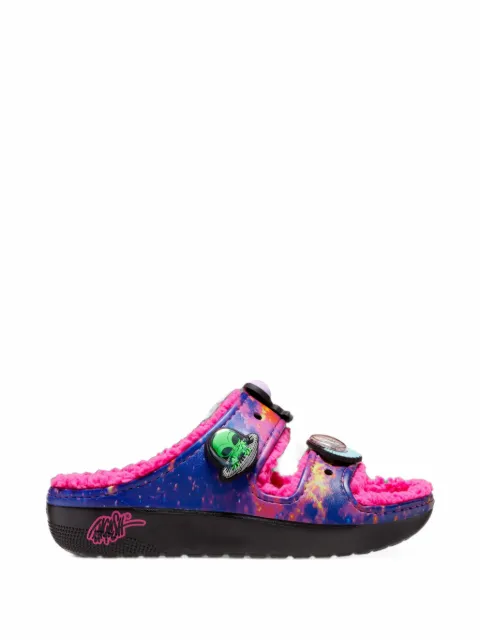 Crocs Classic Cozzzy galaxy-print sandals