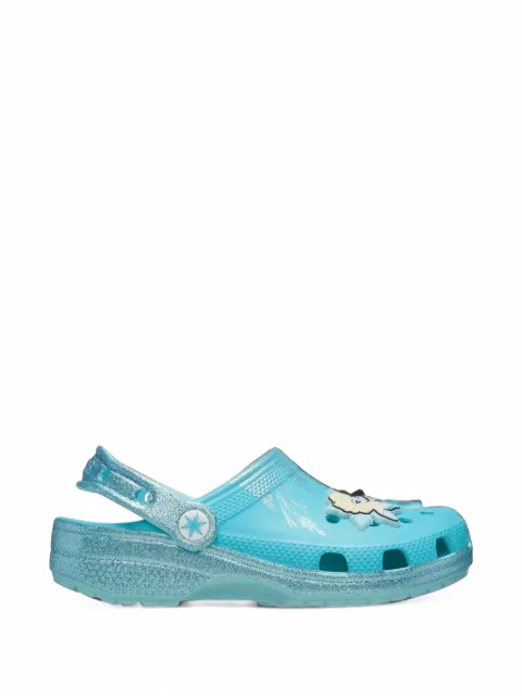 Crocs Kids x Disney Classic Frozen Elsa glitter closed-toe sandals