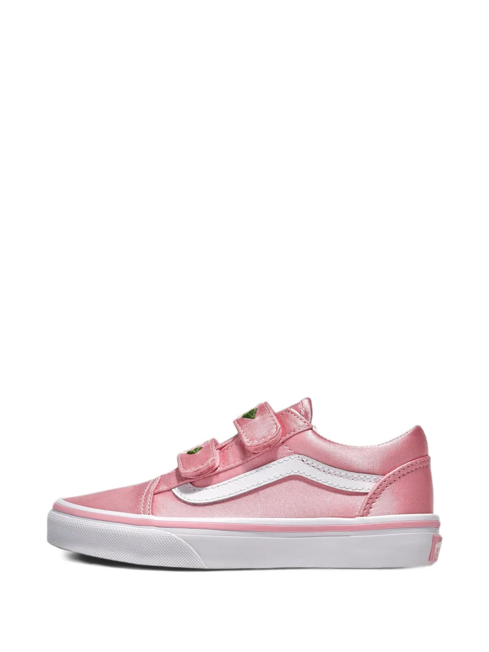 Vans Kids Old Skool V satin sneakers - Rosa