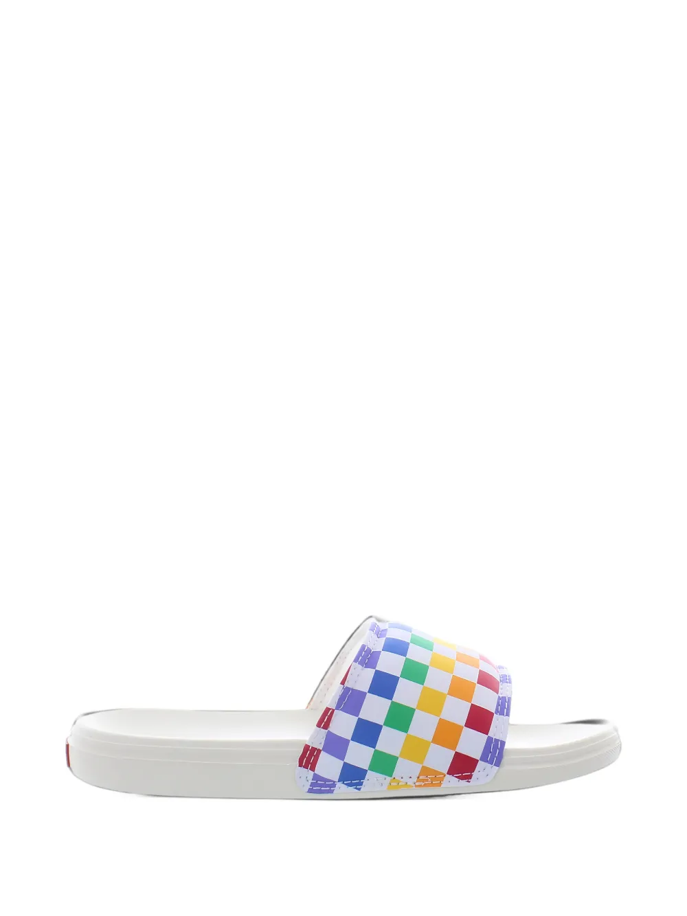 Vans Kids La Costa checkerboard sandals - Bianco