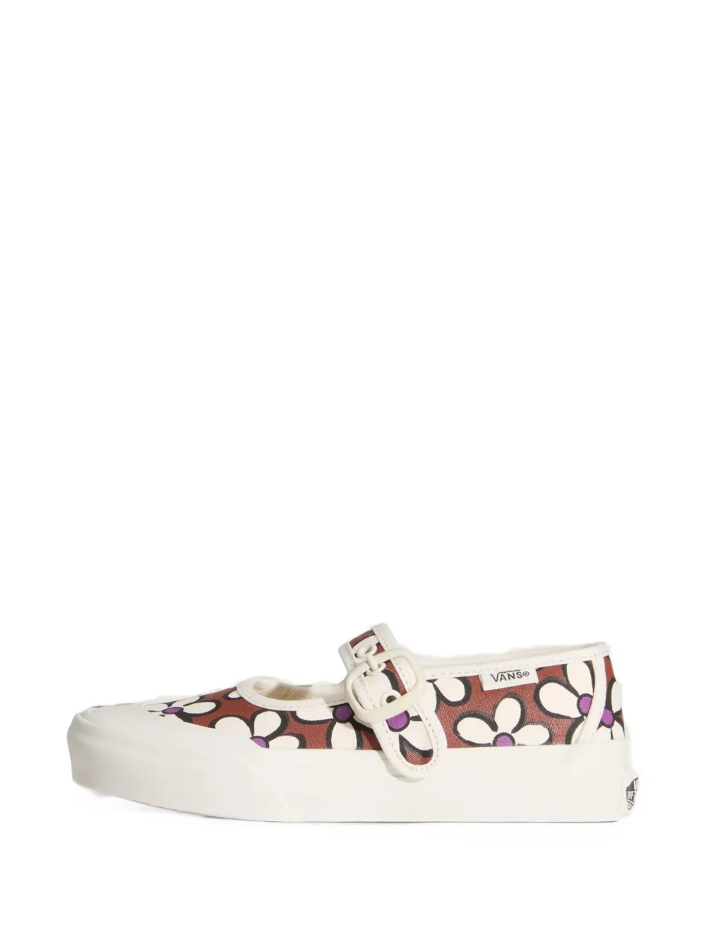 Vans Kids Mary Jane floral-print sneakers - Marrone