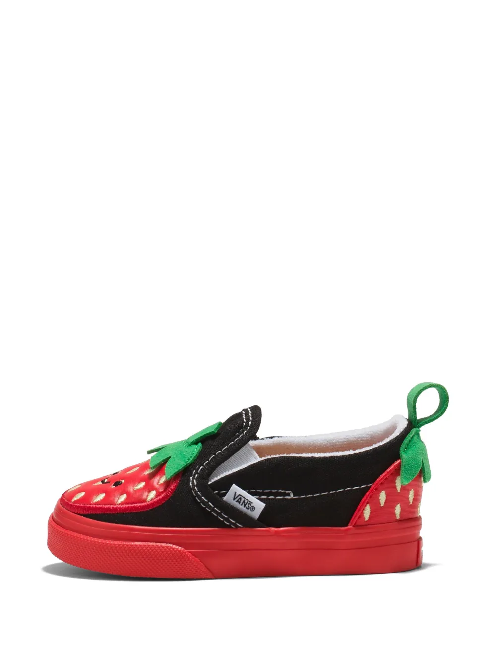 Vans Kids Classic slip-on strawberry-print sneakers - Nero