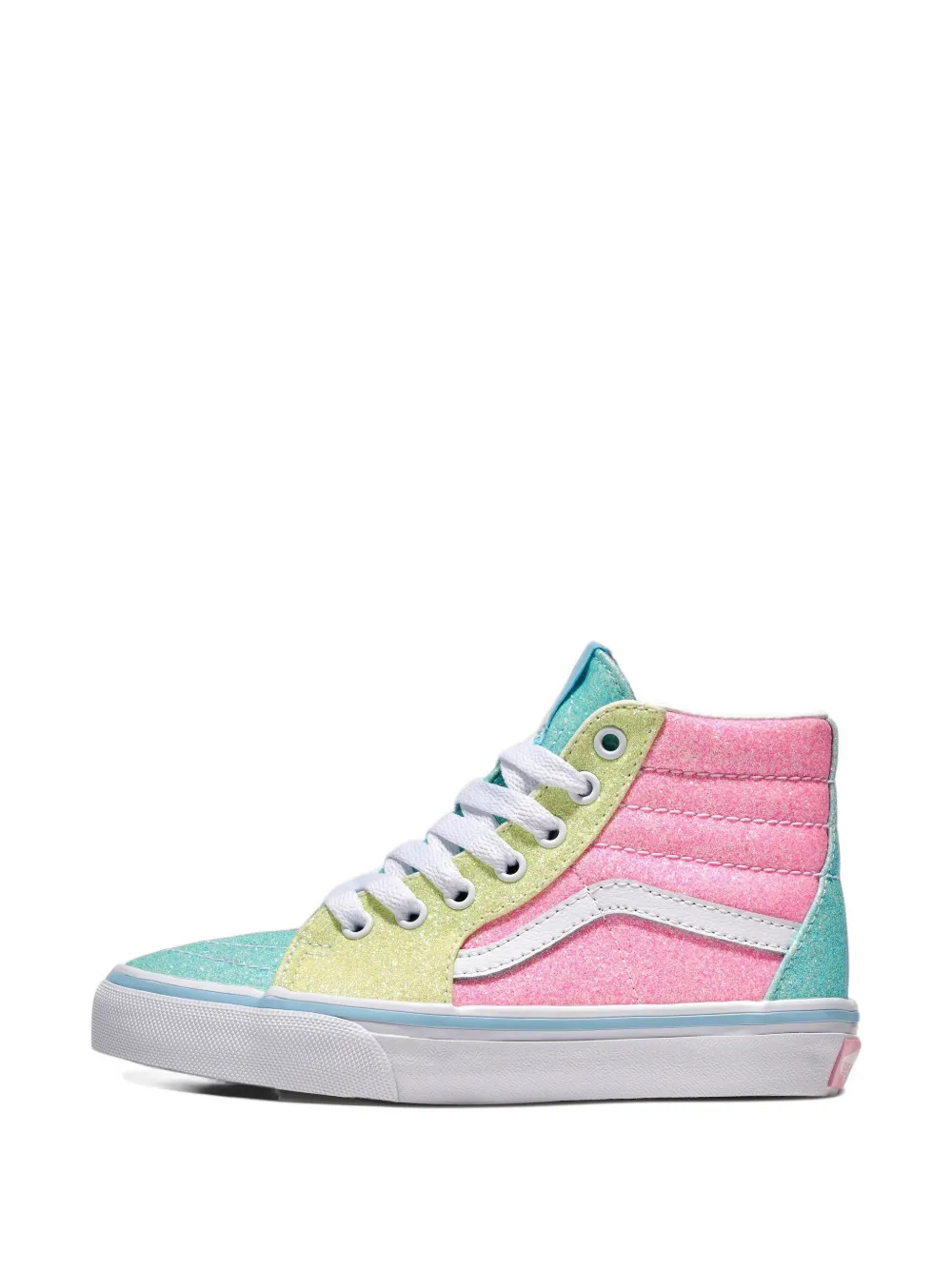 Vans Kids Sk8-Hi glitter sneakers - Rosa