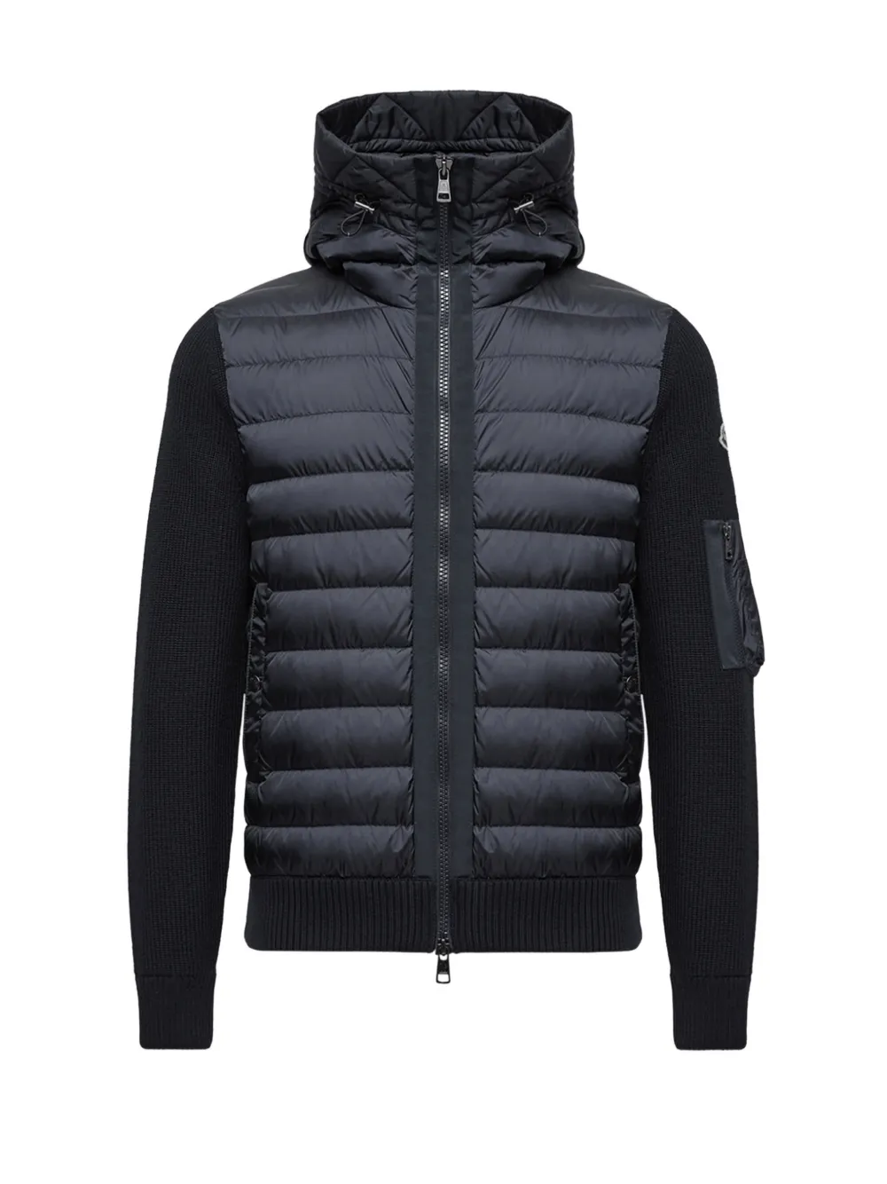 Moncler padded hooded cardigan Blauw