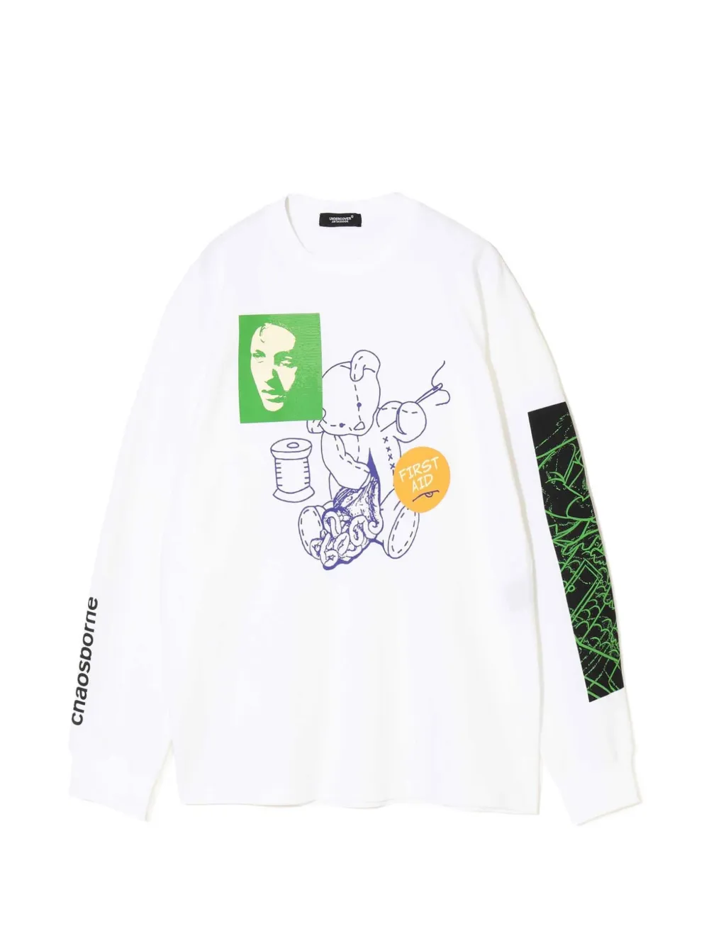 Undercover graphic-print long-sleeve T-shirt Wit