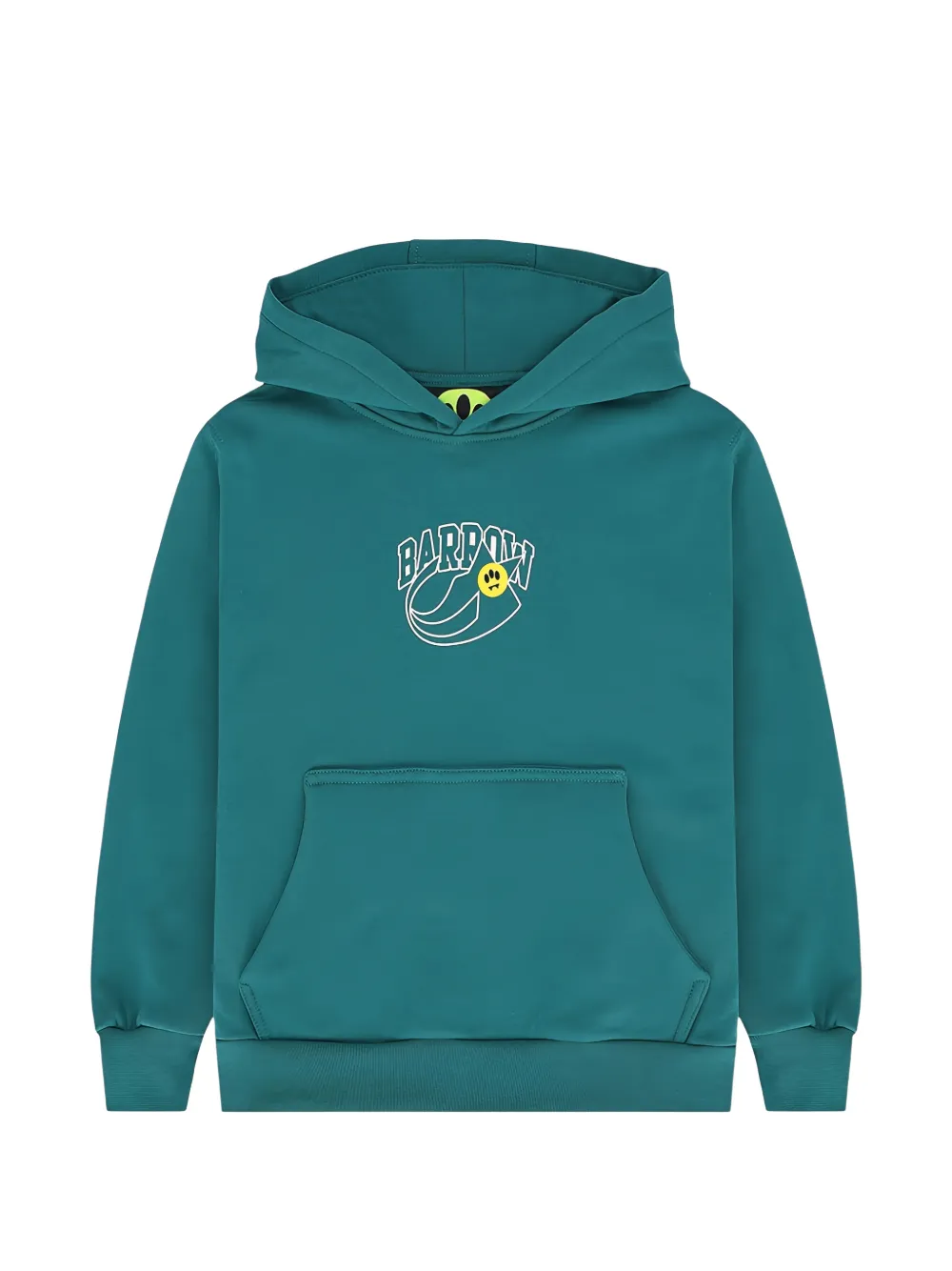Barrow kids graphic-print cotton hoodie Groen
