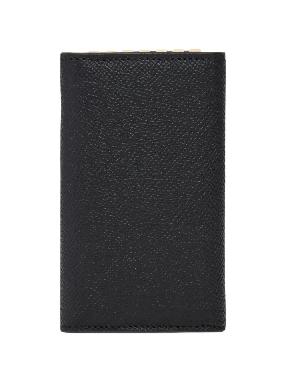 Ferragamo Gancini grained-leather key case Zwart