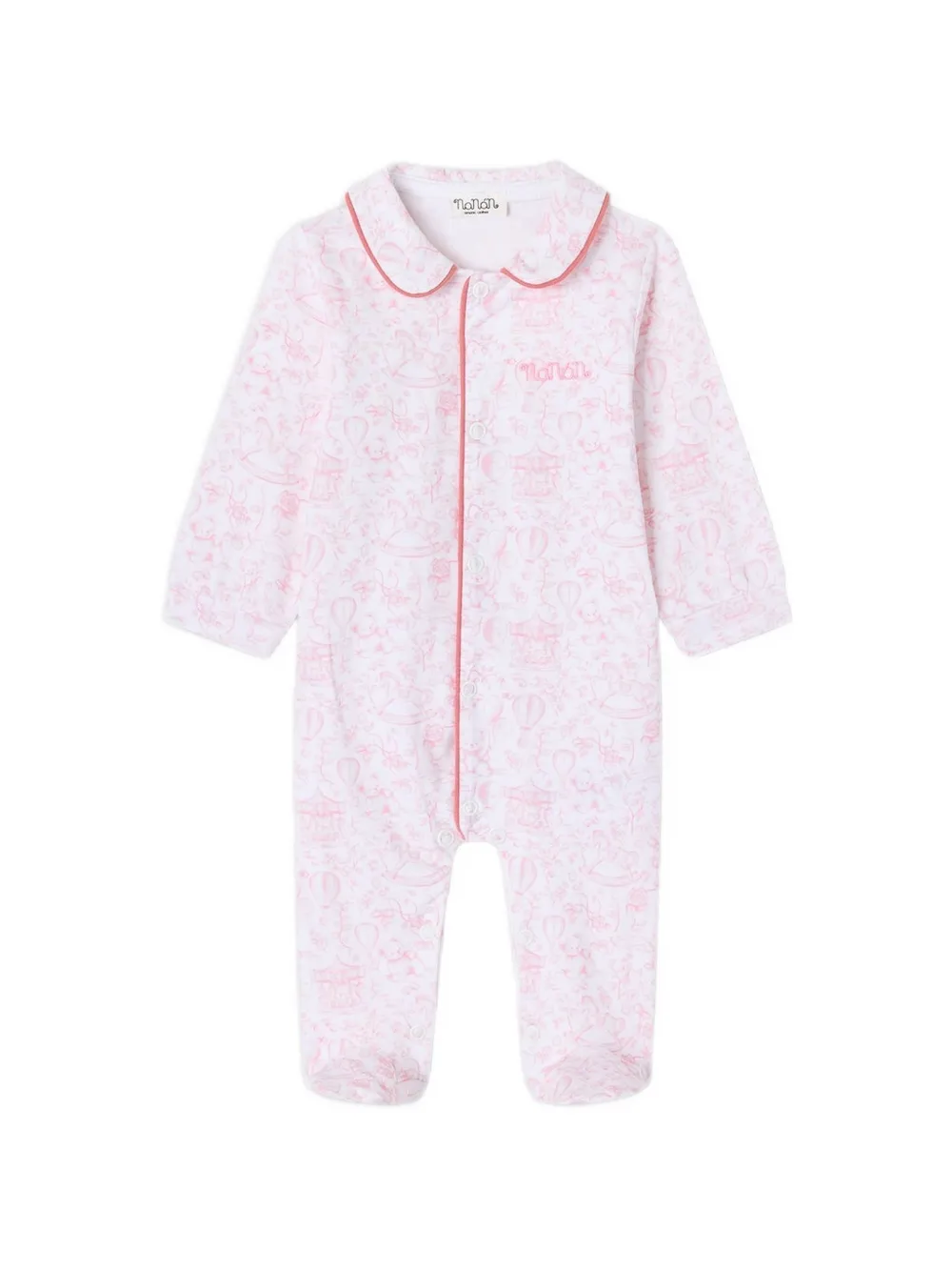 NANAN graphic-print Peter Pan collar pajamas Wit