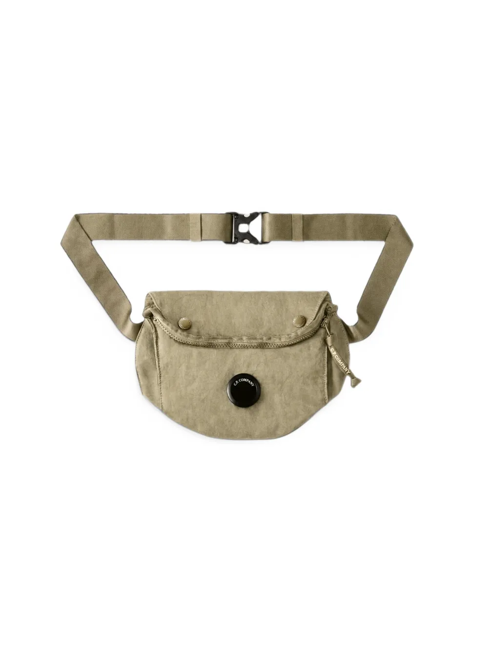 C.P. Company Nylon B Lens zipped waist bag Beige