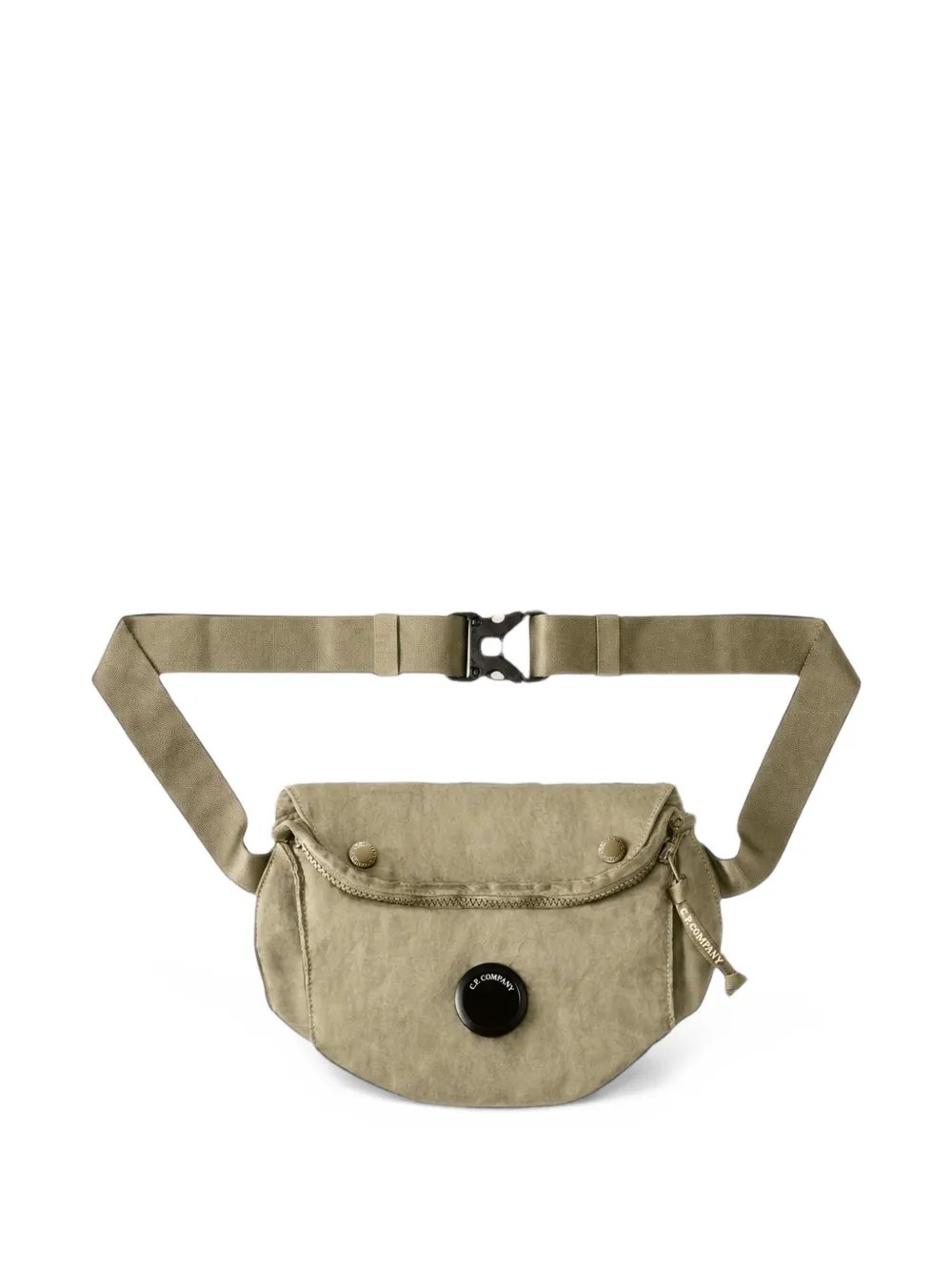 C.P. Company Nylon B Lens zipped waist bag Beige