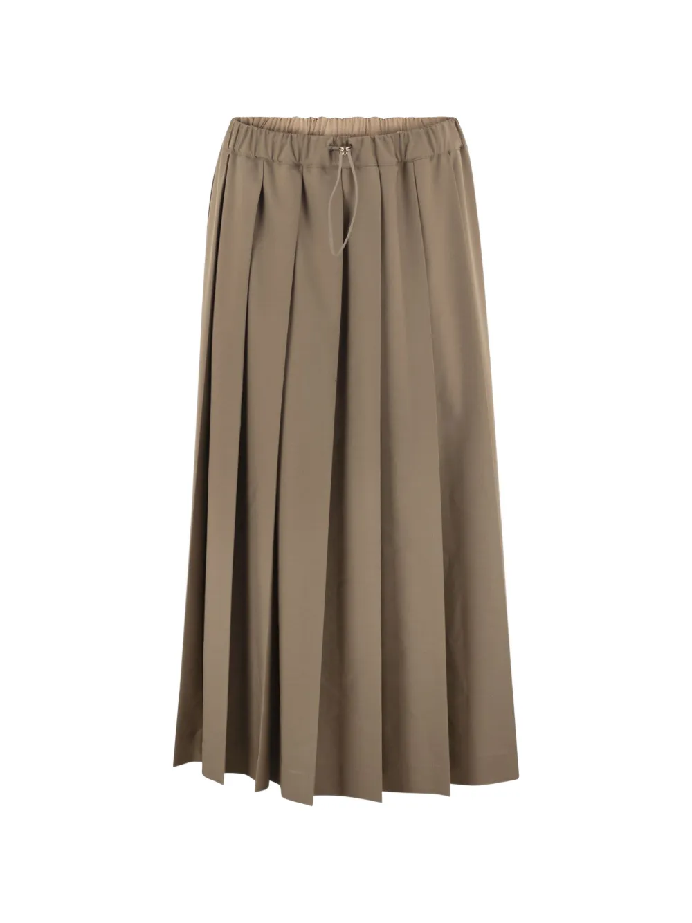 Fabiana Filippi pleated drawstring midi skirt Groen