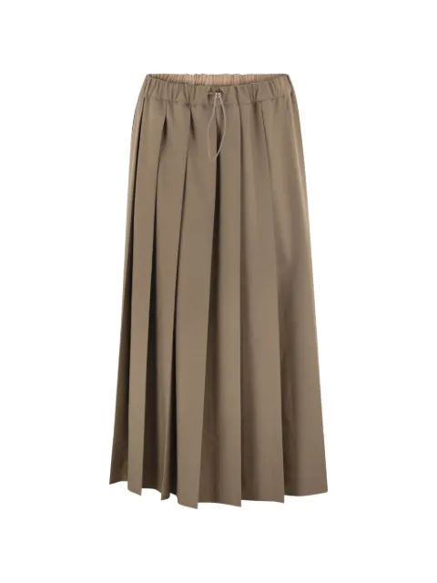 Fabiana Filippi pleated drawstring midi skirt