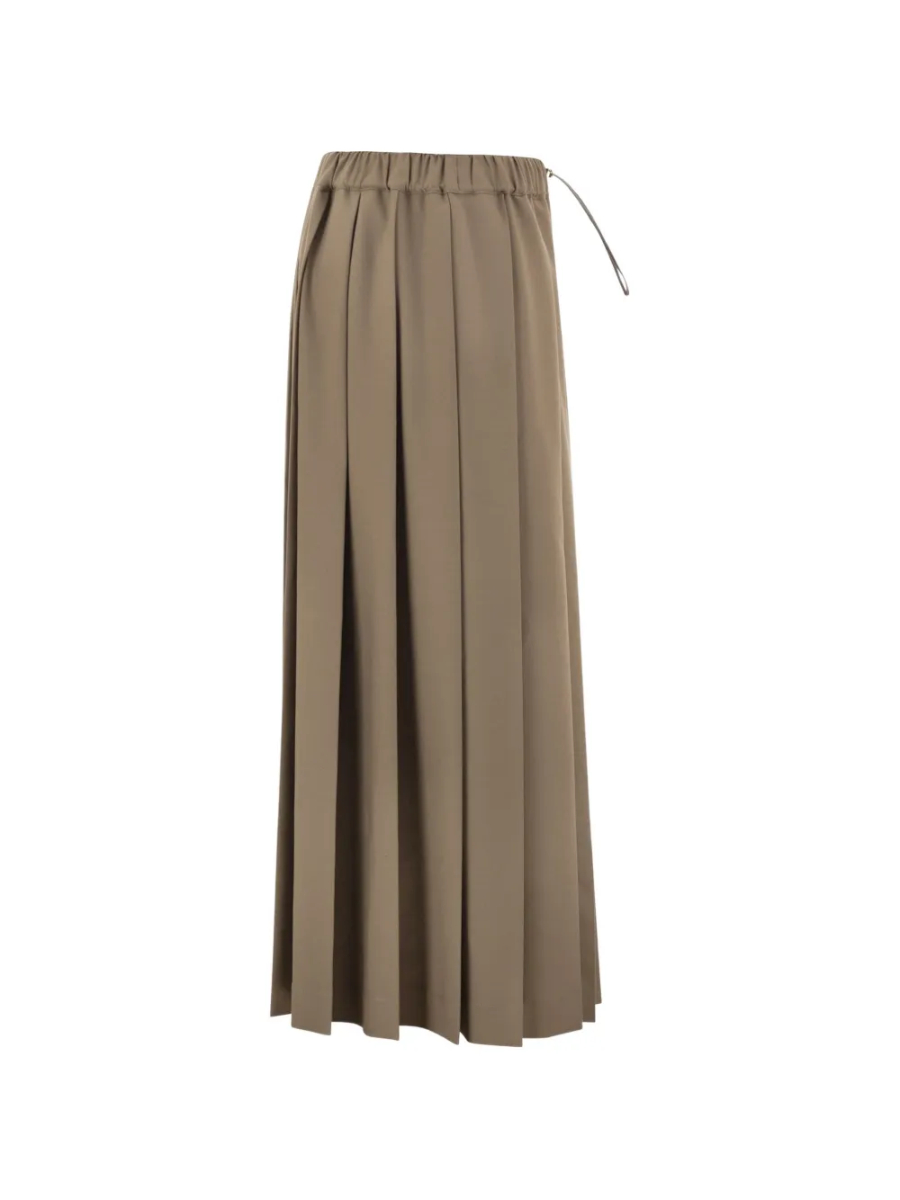 Fabiana Filippi pleated drawstring midi skirt Groen