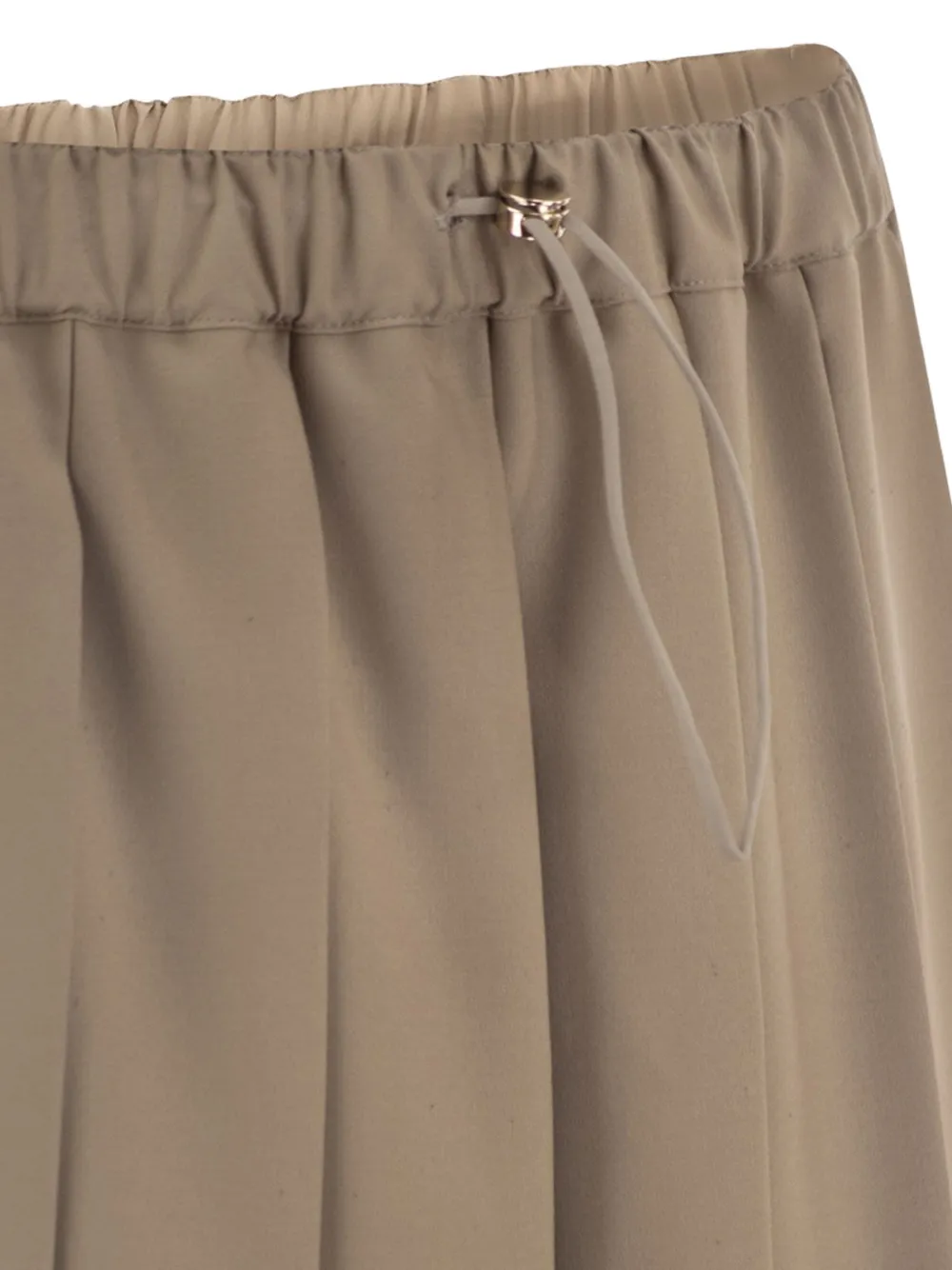 Fabiana Filippi pleated drawstring midi skirt Groen