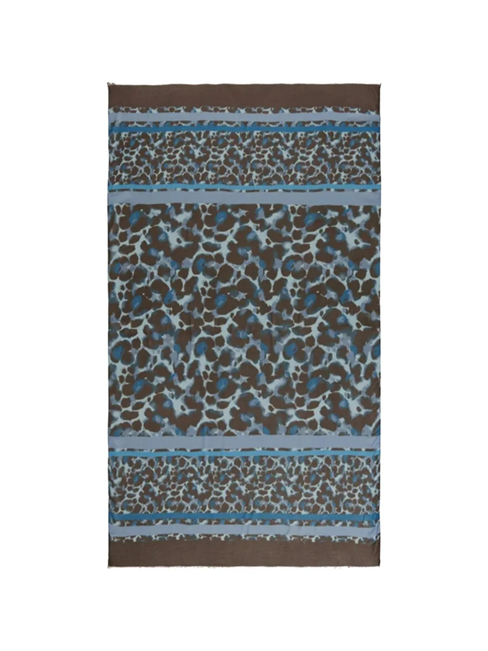 Betty Barclay animal-print striped-border scarf Bruin