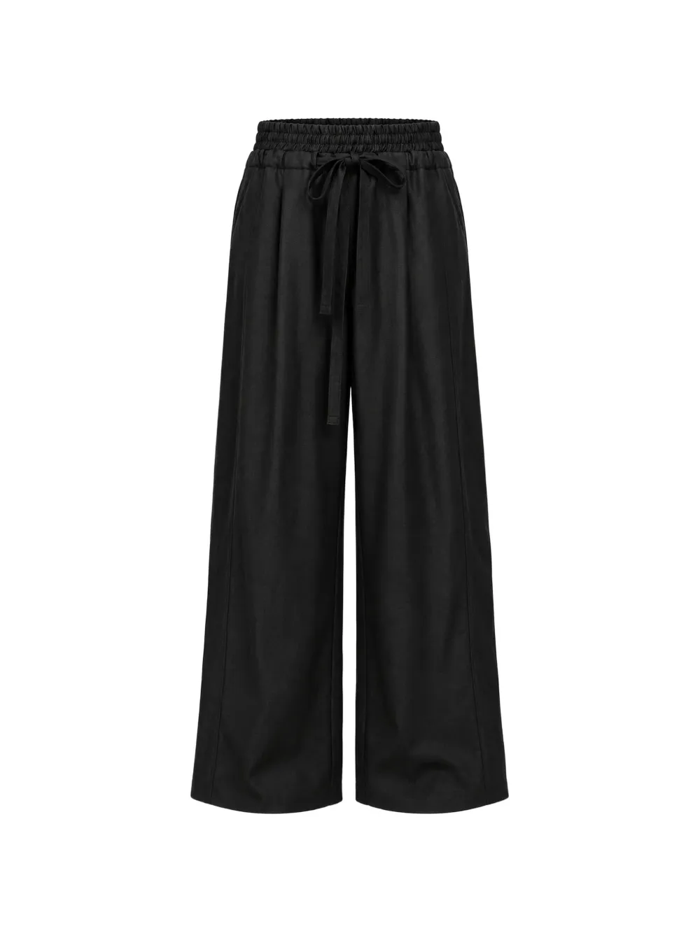 Andrea Ya'aqov pleated wide-leg trousers Zwart
