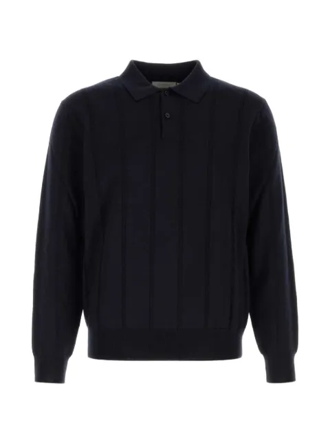 Canali ribbed-knit polo shirt