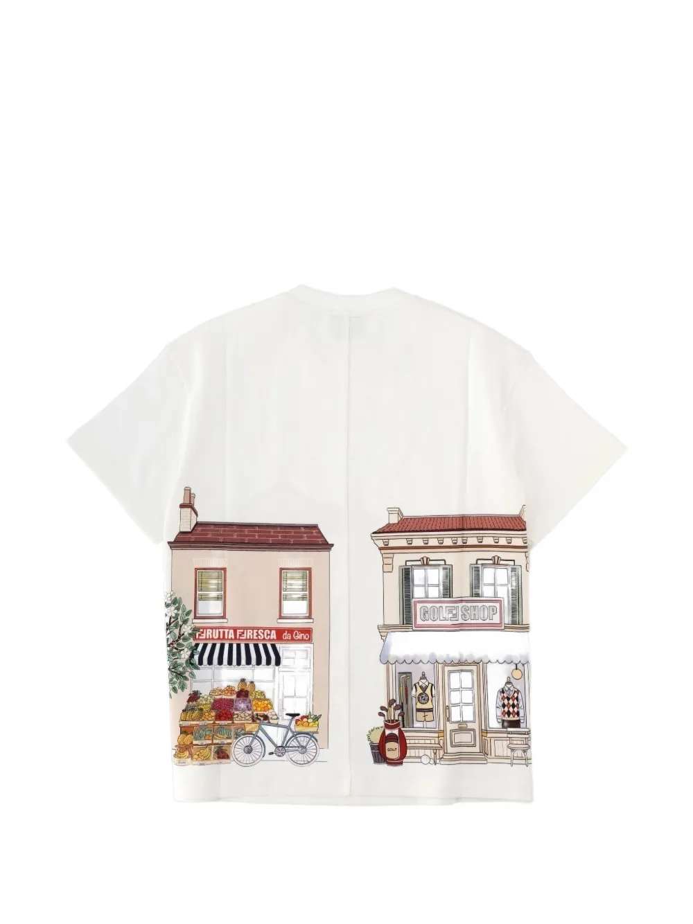Fendi Kids graphic-print T-shirt Wit